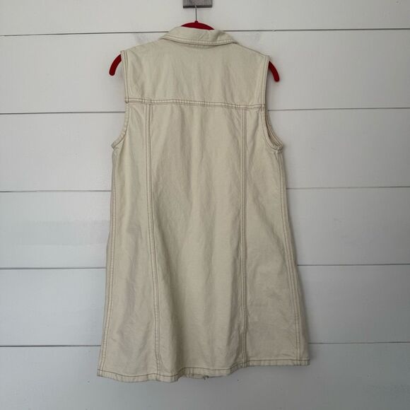 Zara Women’s Medium Denim Sleeveless Dress New - Picture 4 of 5